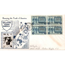 #963 American Youth Month Crosby FDC
