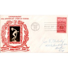 #979 American Turners Centennial Crosby FDC