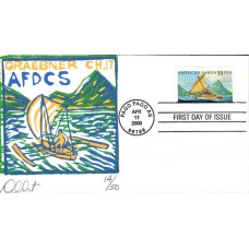 #3389 American Samoa Curtis FDC