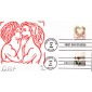 #3496 Rose and Love Letter Dual Curtis FDC