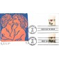 #3496-97 Rose and Love Letter Curtis FDC