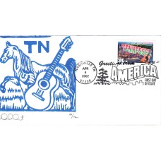 #3602 Greetings From Tennessee Curtis FDC