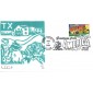 #3603 Greetings From Texas Curtis FDC