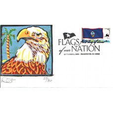 #4286 FOON: Guam Flag Curtis FDC