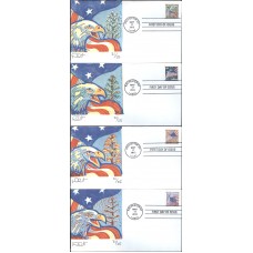 #4782-85 Flags For All Seasons Curtis FDC Set