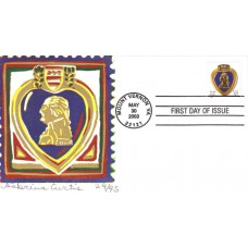 #3784 Purple Heart S Curtis FDC