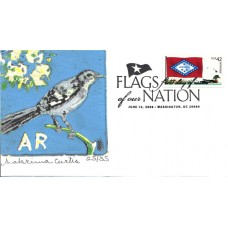 #4278 FOON: Arkansas Flag S Curtis FDC