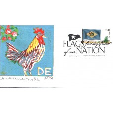 #4282 FOON: Delaware Flag S Curtis FDC