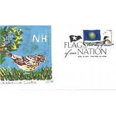 #4307 FOON: New Hampshire Flag S Curtis FDC
