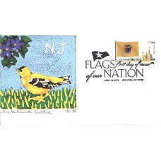 #4308 FOON: New Jersey Flag S Curtis FDC