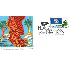 #4313 FOON: Northern Marianas Flag S Curtis FDC
