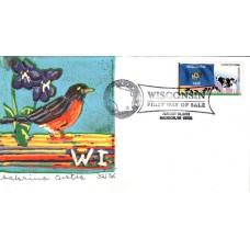 #4330 FOON: Wisconsin State Flag S Curtis FDC