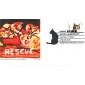 #4453 Animal Rescue - Cat S Curtis FDC