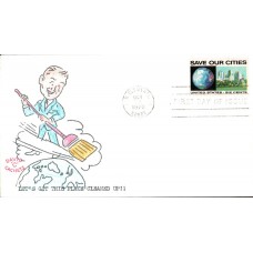 #1411 Save Our Cities David C FDC