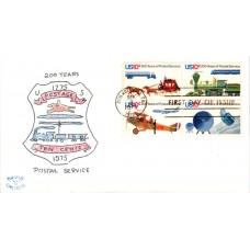 #1572-75 Postal Service Bicentennial David C FDC