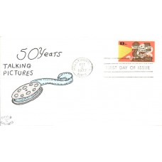 #1727 Talking Pictures David C FDC