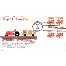 #2127b Tractor 1920s DHC FDC