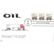 #2130a Oil Wagon 1890s DHC FDC