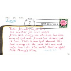 #2378 Love - Rose DHC FDC