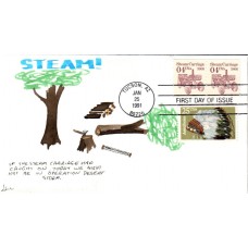 #2451 Steam Carriage 1866 DHC FDC