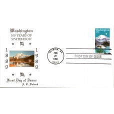 #2404 Washington Statehood Doback FDC