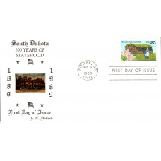 #2416 South Dakota Statehood Doback FDC