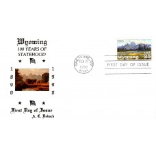 #2444 Wyoming Statehood Doback FDC