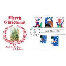 #2799-2803 Christmas Designs PNC Doback FDC