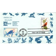 #2306 Scarlet Tanager Dome FDC