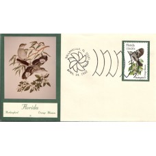 #1961 Florida Birds - Flowers Double A FDC