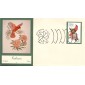 #1966 Indiana Birds - Flowers Double A FDC