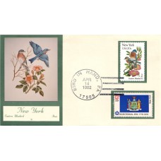 #1984 New York Birds - Flowers Double A FDC