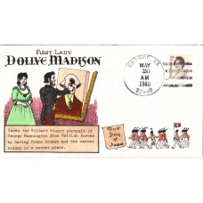 #1822 Dolley Madison DRC FDC
