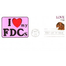 #2202 LOVE - Puppy DRC FDC