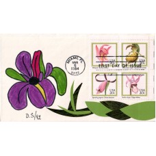 #2076-79 Orchids DS FDC