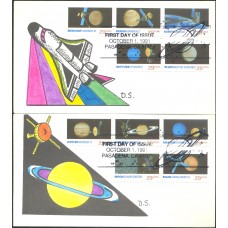 #2568-77 Space Exploration DS FDC Set