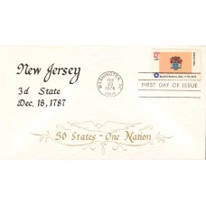 #1635 New Jersey State Flag Duke FDC