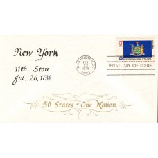 #1643 New York State Flag Duke FDC