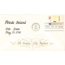 #1645 Rhode Island State Flag Duke FDC