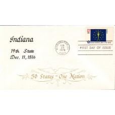 #1651 Indiana State Flag Duke FDC