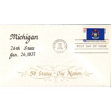 #1658 Michigan State Flag Duke FDC