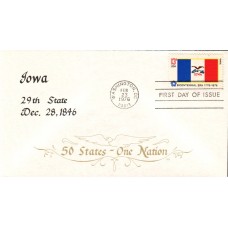 #1661 Iowa State Flag Duke FDC