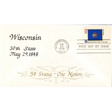 #1662 Wisconsin State Flag Duke FDC