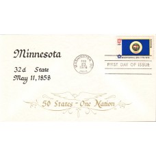 #1664 Minnesota State Flag Duke FDC