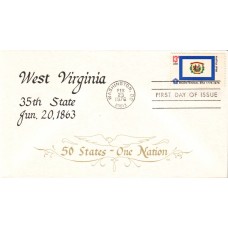 #1667 West Virginia State Flag Duke FDC