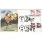 #2523A Flag Over Mt. Rushmore Dual Edken FDC