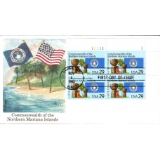 #2804 Northern Mariana Islands Plate Edken FDC
