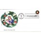 #3245 Christmas Wreath Tab Edken FDC