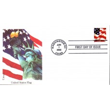 #3630 US Flag Edken FDC