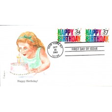 #3695 Happy Birthday Combo Edken FDC
